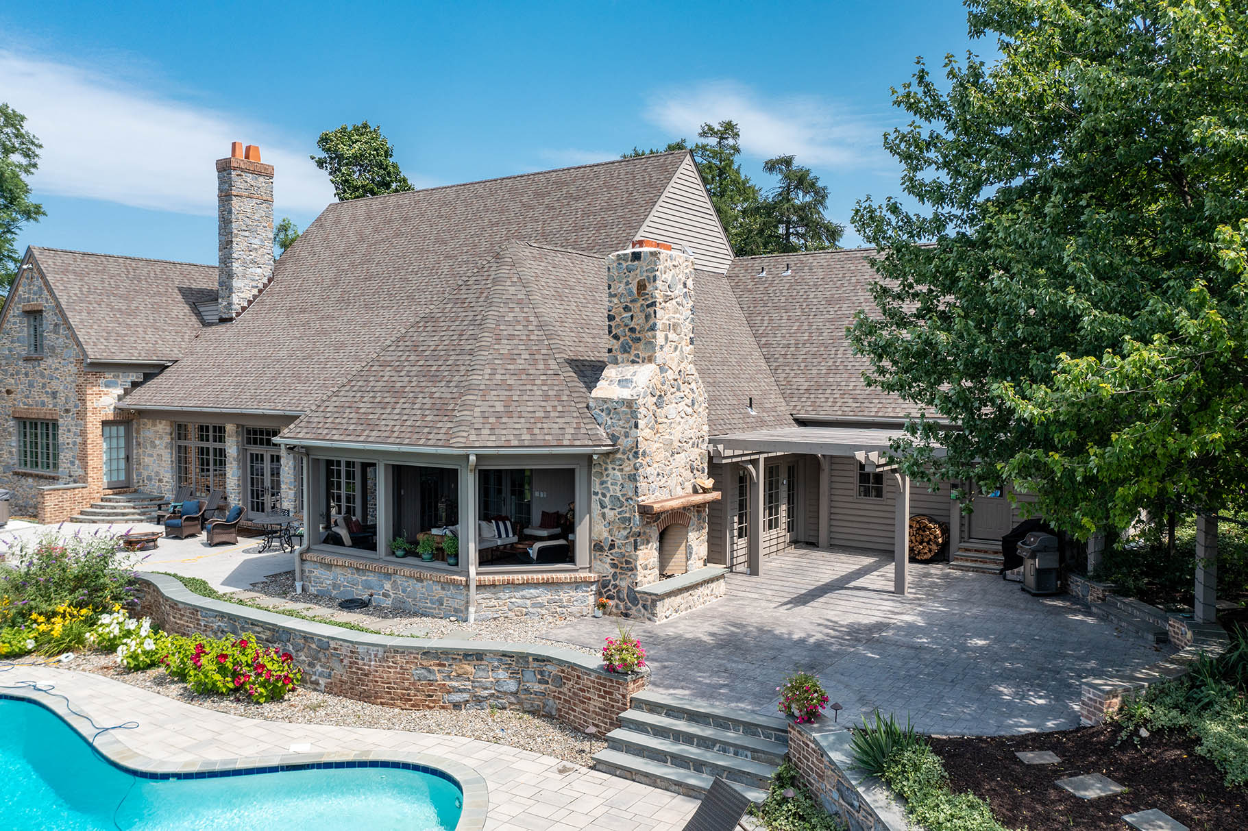 Remodeled Home in York County with Stone Fireplace